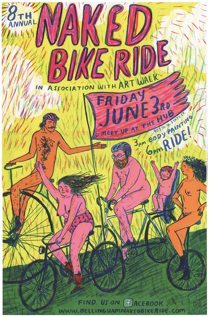 2016 World Naked Bike Ride in Bellingham, WA. was Friday June 3.