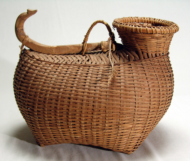 Bamboo Fish Trap, This plaited bamboo basket was made for u…
