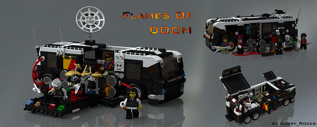 Flames Of DOOM Band Bus