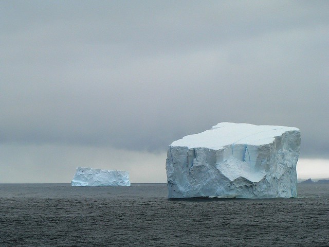 Antarctica First view of Iceberg