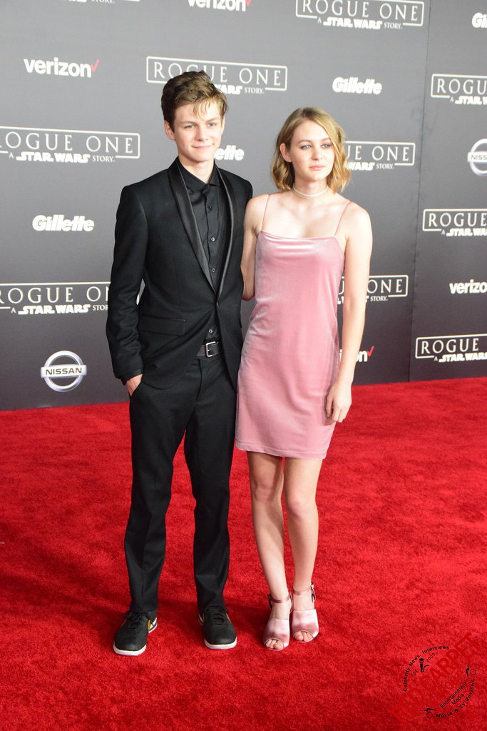 Ty & Ryan Simpkins at the Rogue One -A Star Wars Story- World Premeire ...