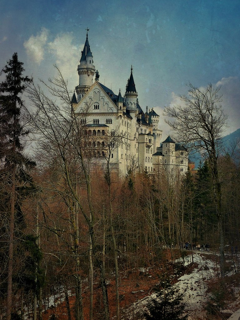 Bayern, Füssen, Schloss Neuschwanstein im Winter, 74416/5684