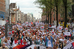 Zorgdemonstratie 'Red de Zorg' in Amsterdam