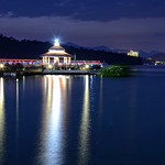 In Taiwan Nantou . 台灣南投 sun moon lake at night  日月潭. 伊達邵碼頭 DSC_6931