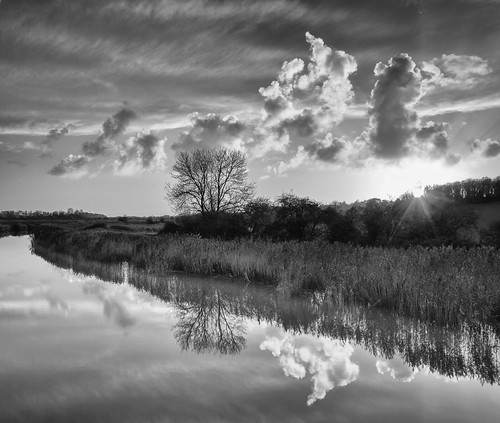 Offham Sunset by Richard Paterson, Some sun at last this week with some unsettled conditions gave a nice view this afternoon . Taken in