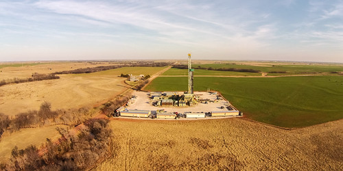 drilling rig a wider view, oklahoma unitedstates kingfisher