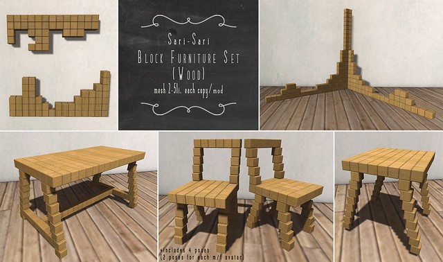 Sari-Sari - Block Furniture (Wood)