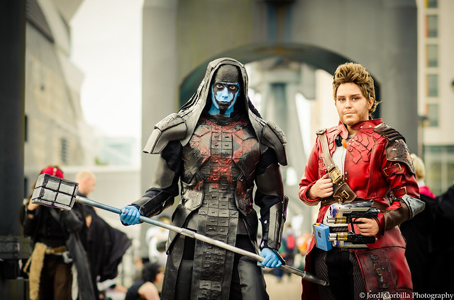 Ronan the Accuser and Star-lord.
