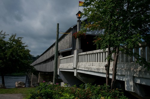 hartland newbrunswick canada ca nb coveredbridge bridge woodenbridge stjohnriver saintjohnriver