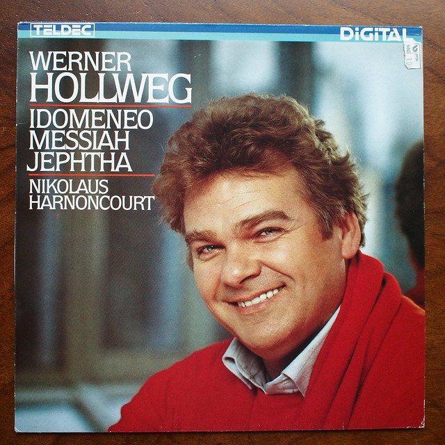 Mozart - Idomeneo, Handel - Messiah, Jephtha - Werner Hollweg Tenor - Concentus musicus Wien, Nikolaus Harnoncourt, Teldec DMM Digital 6.43064 AZ, 1984