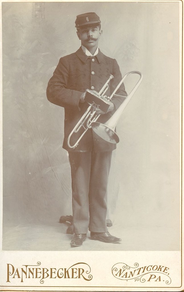 An african American trombone player