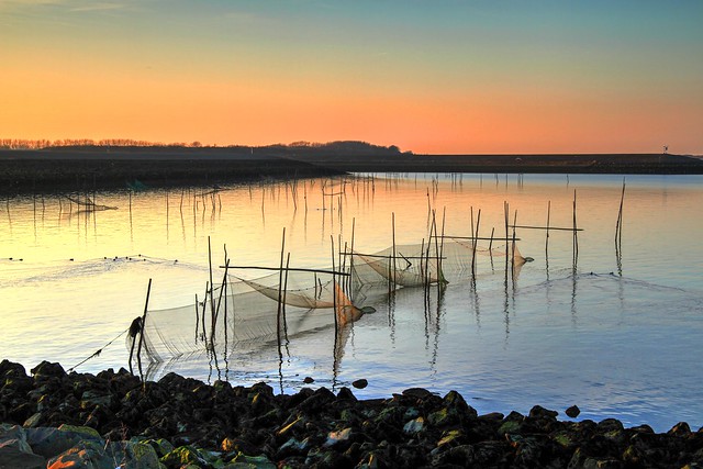 Sunset - Fishing Nets