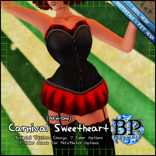 Carnival Sweetheart Corset, This corset is available in a m…