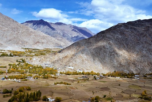 autumn india mountains color colour landscape leh himalayas ladakh thiksey jammukashmir indusvalley