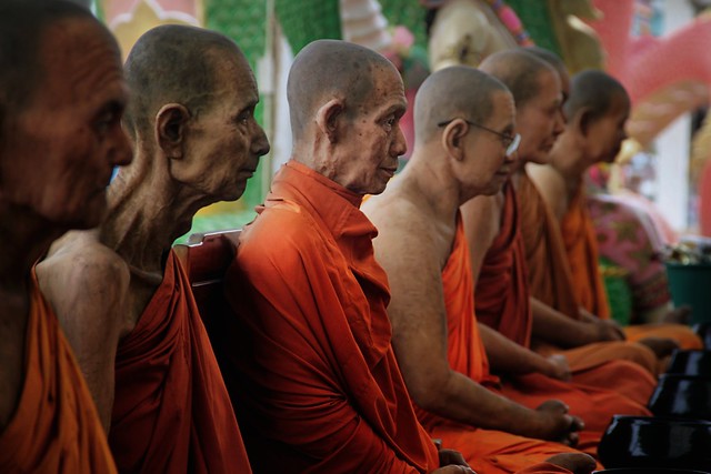 Thai monk blessing ceremony
