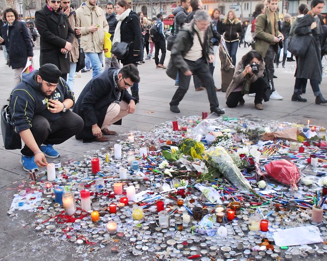 Hommage aux victimes de Charlie Hebdo