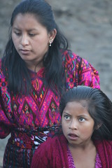 Chichicastenango market, woman and girl