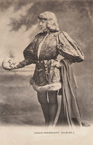 Sarah Bernhardt in Hamlet