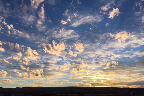 Wyoming sunset (IPhone shot) by Hans Hamilton, 