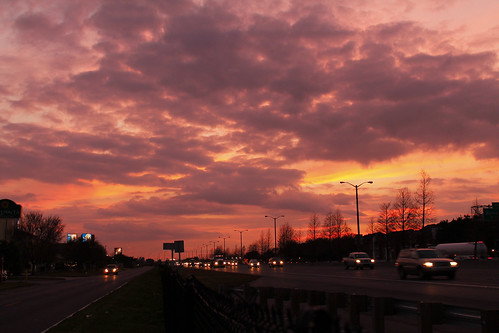 louisiana i10 interstate10 clouds sunset pink traffic eastneworleans neworleans