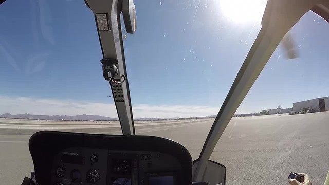 start of Las Vegas helicopter flight