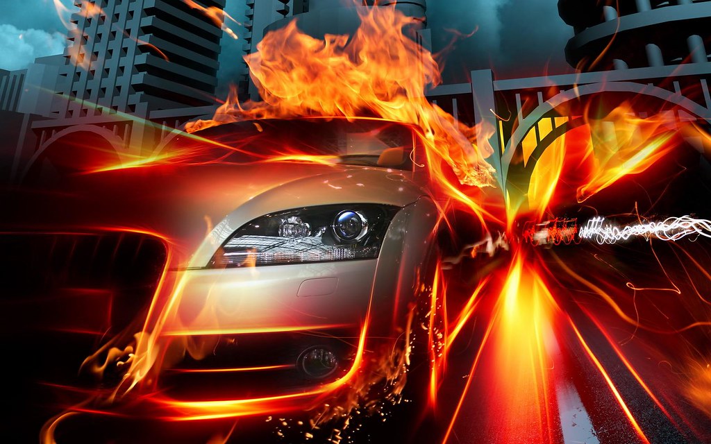 Best Cool Fire Car Widescreen HD Wallpaper - Stylish HD Wallpapers - a  photo on Flickriver