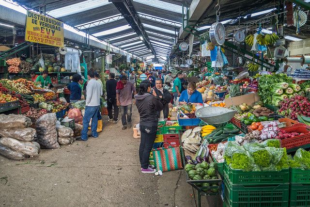 Market in Los Mártires, Bogotá