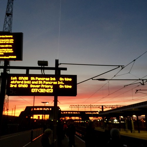 morning station train sunrise kent trainstation ashford ashfordinternational