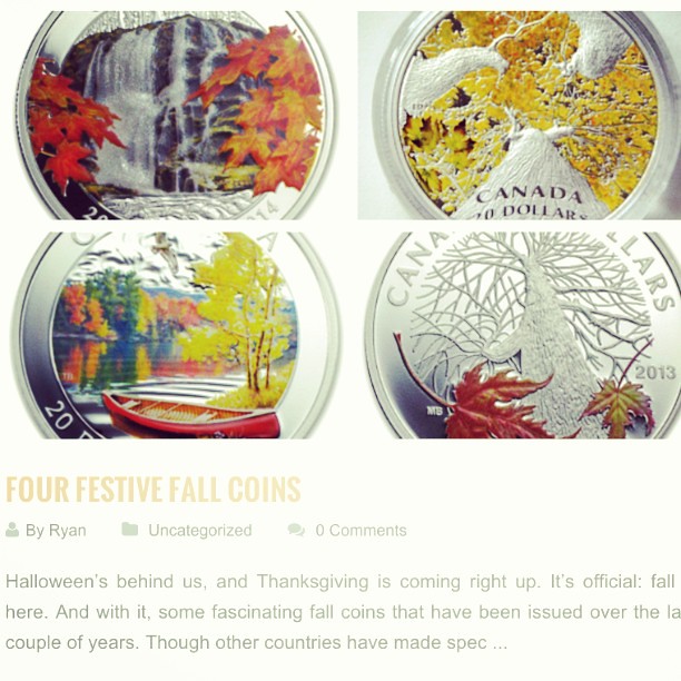Fall Tokens Four festive fall coins in this week's blog. #coins #fall | Flickr