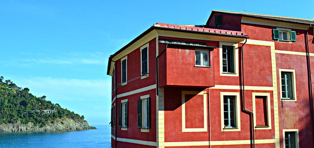 Sea and houses in Bonassola