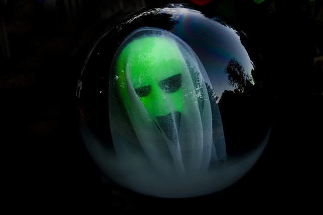 ghost in a globe