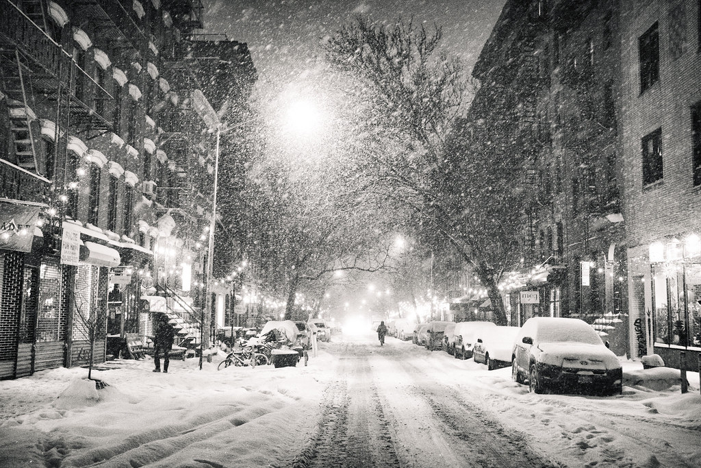 New York City - Snowy Night in the East Village | May your C… | Flickr