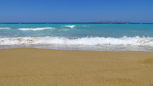 Kreta 2016 122 Het strand en de zee van Karteros nabij Heraklion / The beach and the sea at Karteros near Heraklion