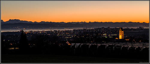 Sunset over the Lake of Constance / Ailingen by AllOverThePlanet, Seen from Haldnbergsunset germany de hdr friedrichshafen badenwürttemberg