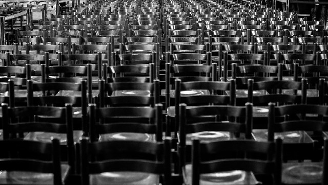 Empty seats.