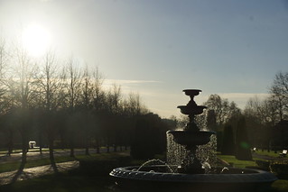 Fountain, Boardwalk, Regents Park, City of Westminster and Borough of Camden, London