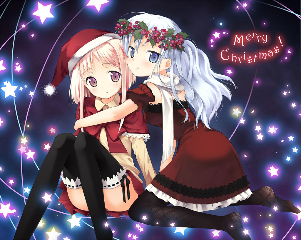 Merry Christmas Anime Sisters Girls Desktop HD Wallpaper - Stylish HD  Wallpapers - a photo on Flickriver