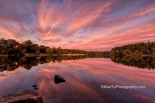 Summer Sunset at Houghton's Pond