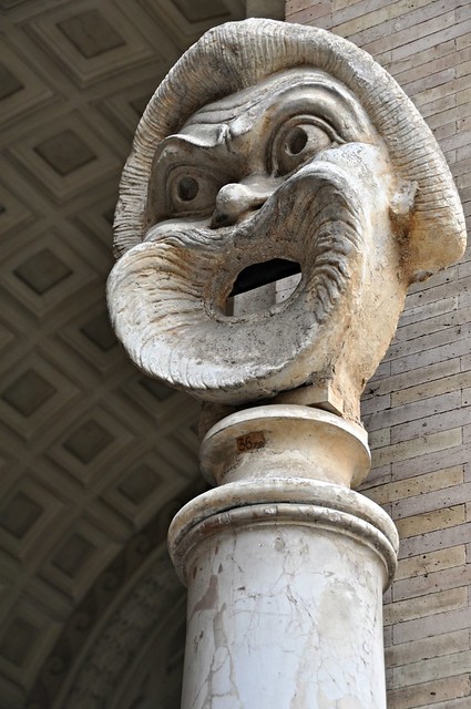The Theatrical Mask in Marble from Hadrian's Villa.