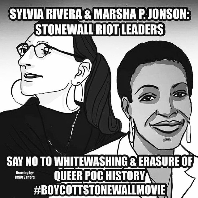Don't let Hollywood whitewash history. #BoycottStonewallMovie #LGBTQ+