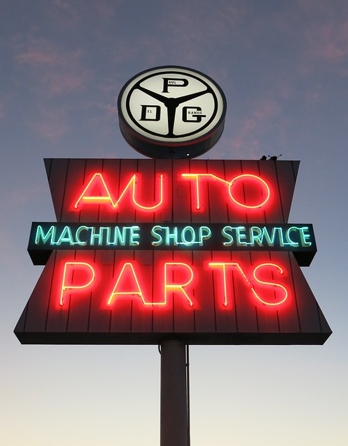 PDG Auto Parts Sign - Campbell, Calif.