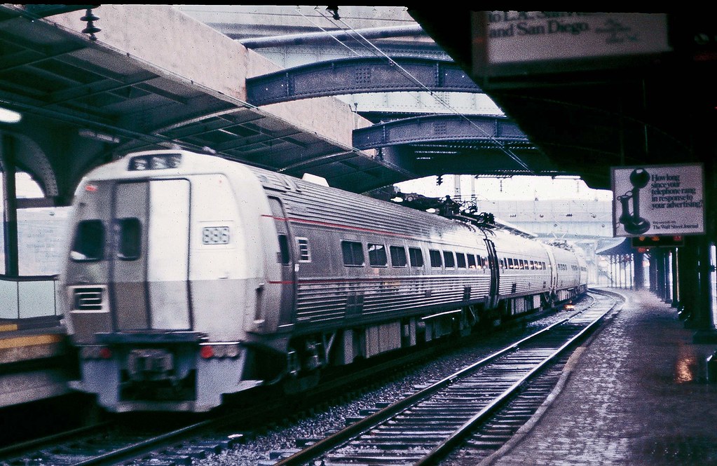 Penn Central Metroliner, arr Baltimore 13 Feb 71