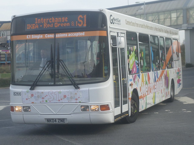 8266 NK04 ZNE Go North East Intu  MetroCentre Wright Merit on the S1 to MetroCentre Interchange (2)