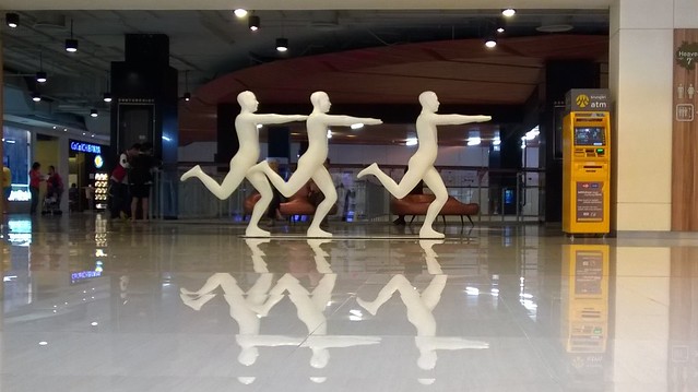 Sculpture in a mall