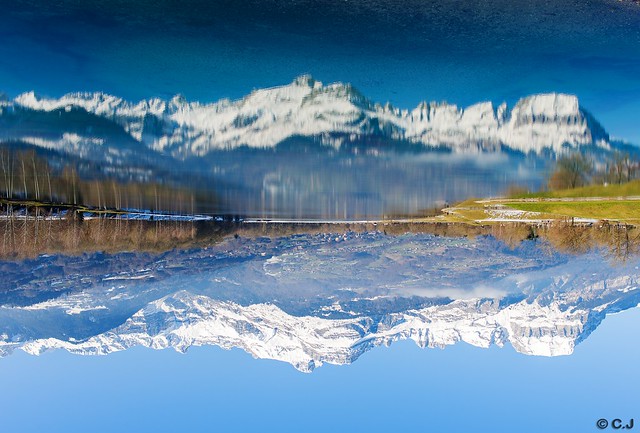 Phenomene d'inversion au lac de Passy ! Winter inversion at le lac de Passy