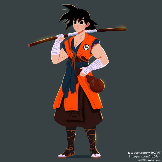 Son Goku #illustration #drawing #cartoon #character #desig… | Flickr