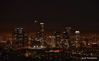 View of Downtown Los Angeles from the Hollywood Hills.