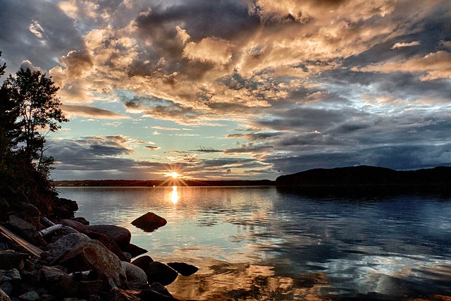 Sunset on La Baie Saguenay River 15/08/2014