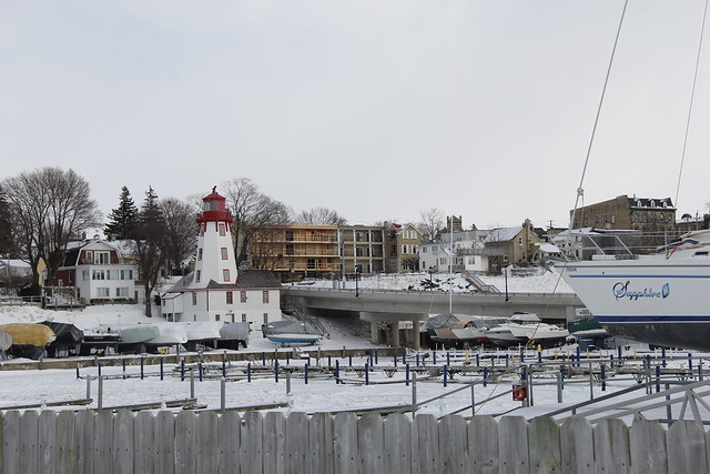 Kincardine Lighthouse and Harbour in Winter