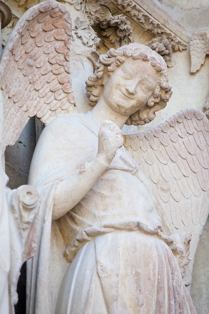 L'Ange au Sourire, Cathédrale Notre-Dame de Reims, Champagne-Ardenne, France